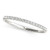 14k White Gold Pave Set Style Round Diamond Wedding Ring (1/8 cttw) P150-26335-4