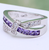 Color: White gold, Size: 7 - Zircon Luxury Princes Wedding Engagement Ring Q119-CJZBLXLX00610-White gold-7
