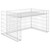 Lawn Mower Garage Silver Steel wire 43.3 x 31.5 x 23.6 in A949-145655