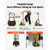 Stair Climbing Cart, 440 lbs Stair-Climbing Capacity, Heavy-Duty Folding Trolley Cart with Telescop E415-ZXTCSPLCFSKHNV20A001V0
