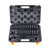 1/2" Drive Impact Socket Set, 33 Piece Socket Set SAE 3/8"-1" and Metric 10-24mm, 6 Point Cr-V Allo E415-CJT12SAECRV33R6O6V0