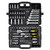121-Piece Mechanics Tool Set, 1/4" 3/8" 1/2" Drive Sockets, SAE and Metric Mechanic Tool Kit with B E415-SDJXGJTZ1438OZV5AV0