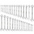 Combination Wrench Set, 32-Piece SAE and Metric, 12-Point Box End and 15?° Angled Open End Combinat E415-ZXBSTZGDS32PGEH4G001V0