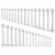 Combination Wrench Set, 32-Piece SAE and Metric, 12-Point Box End and 15?° Angled Open End Combinat E415-ZXBSTZGDS32PGEH4G001V0