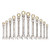 Flex-Head Ratcheting Wrench Set, 12-Piece Metric 8 mm to 19 mm, 72 Teeth, Cr-V Steel Ratchet Flexib E415-ZXBSTZYTS12PTSZ0P001V0