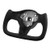 Steering Wheel for 2016-2023 Tesla Model 3, Carbon Fiber Steering Wheel D-Shaped Flat-Bottom with H E415-QCFXPZYTSL32I3O9A001V9