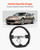 Steering Wheel for 2008-2020 Nissan 370Z, Carbon Fiber Steering Wheel D-Shaped Flat-Bottom, Leather E415-QCFXPZYRC370A9NI5001V0