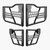 Jeep Tube Doors, 4-Door, Hunting Style Jeep Tubular Door with Heavy-Duty Hinges & OE Latch, Jeep Do E415-JPCGM4M0718JHPWJ8V0