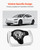Steering Wheel for 2016-2023 Tesla Model 3, Carbon Fiber Steering Wheel D-Shaped Flat-Bottom with H E415-QCFXPZYTSL3286SO4001V9