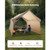 Camping Hot Tent, 2 Persons Cabin Hot Tent with Stove Jack, Waterproof Winter Tents Shelters with V E415-RZPWXWGCGCC017P4O001V0
