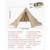 Hot Tent for 4-6 Persons, Portable Winter Tipi Tent with Stove Jack, Waterproof Canvas Camping Tent E415-RZPJZTXDH000BJYGS001V0