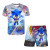 Color: Multicolor, Size: 40cm - New Japanese cartoon Sonic T-shirt children's top T-shirt shorts tw F640-12000044260152652