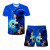 Color: Multicolor, Size: 40cm - New Japanese cartoon Sonic T-shirt children's top T-shirt shorts tw F640-12000044260152652