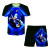 Color: light yellow, Size: M - New Japanese cartoon Sonic T-shirt children's top T-shirt shorts two F640-12000044260152785
