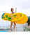 Color: Slippers floating row - Inflatable Bread Floating Drainage Bubble Swimming Ring Q119-CJYZ118935616PK