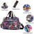 Color: Blue - Casual Large Capacity Women's Travel Bags Easy to Carry Sports Gym Bag Overnight Shou F640-12000043199580224