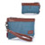 Color: Black Sand - Stone Washed This & That Canvas Clutch and Wrist let 2 in 1 Purse K290-44686954332433