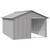 Dog House Gray 45.9"x60.2"x32.1" Galvanized Steel A949-171543