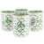 Gibson Home Inspirational Words Joy 4 Piece 16 Ounce Stoneware Mug Set in Green D970-142554.01