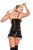 BLK.VINYL PLEATED MINI SKIRT Y200-V6144