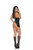 OPEN BUST MINI DRESS W/ CHAINS Y200-V8173