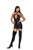 VINYL AND FISHNET MINI DRESS Y200-V8166