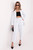 white - corduroy trousers model 224997 Rue Paris U704-224997