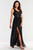 black - Long dress model 174301 awama U704-174301