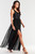 black - Long dress model 174301 awama U704-174301