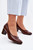 brown - Block heel pumps model 227172 Step in style U704-227172