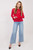 red - Lace blouse model 223405 Italy Moda U704-223405
