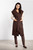 brown - Gilet model 218956 awama U704-218956