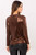brown - Blouse model 219197 Italy Moda U704-219197
