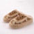 Color: Khaki Slippers, Size: 36 - Outerwear Lamb Wool Thick Sole Half Slippers Women Q119-CJYD214994102BY