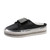 Color: Black, Size: 42 - New Flat-Bottomed Rhinestone Baotou Semi Slippers Tide Q119-CJNS101893117QJ