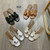 Color: Split - Size: Women US5.5=EUR 36=length 22.5 cm - Designer Slippers Women's Flat Sandals Sum Y829-1245128262368747520