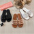 Color: Black - Size: EUR 37 - Luxury Designer Woman Flat Slippers Brown Color Sandals Casual Bottom Y829-1467693000567377926