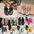 Color: # 4 - Size: Eur 38 - with box designer slippers slides sandals brown pink patent leather fla Y829-1370987649242198026
