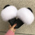 Fox Fur Slippers, Flat-bottomed One-word Fur, Korean Style Fur, Home Slippers Q119-CJNS1204517