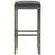  Bar Stools with Cushions 4 pcs Gray Poly Rattan A949-313447