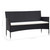  3-Seater Patio Sofa with Cushions Gray Poly Rattan A949-45898