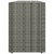  Garden Storage Cabinet Gray 78"x21.9"x31.5" Poly Rattan A949-319871