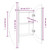  Bathroom Cabinet with Round Mirror&LED White 21.3"x21.3"x6.9 A949-345587