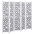  5-Panel Room Divider Gray 68.9"x65" Solid Wood A949-284193