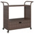  Bar Cart with Drawer Brown 39.4"x17.7"x38.2" Poly Rattan A949-316662