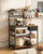  Kitchen Bakers Rack, 4.6ft Power Cable Bakers Rack with Power Outlet, Kitchen Stand with X-Shaped  E415-LSHBJ354INCHJDEBN001V1