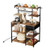 Kitchen Bakers Rack, 4.6ft Power Cable Bakers Rack with Power Outlet, Kitchen Stand with X-Shaped  E415-LSHBJ354INCHJDEBN001V1