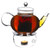 Borosilicate Glass 1.32 Quart Teapot with Removable Infuser Q280-GMTSCI1859381