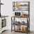 Modern Industrial Metal Wood Bakers Rack Kitchen Storage Shelf Q280-YWKBRX872539416