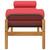  Patio Bench with Cushion Brown Poly Rattan Acacia A949-366302